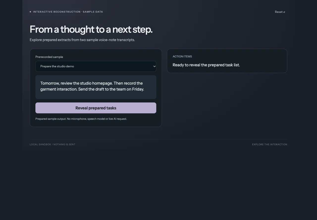 Freedoms AI - interactive reconstruction preview