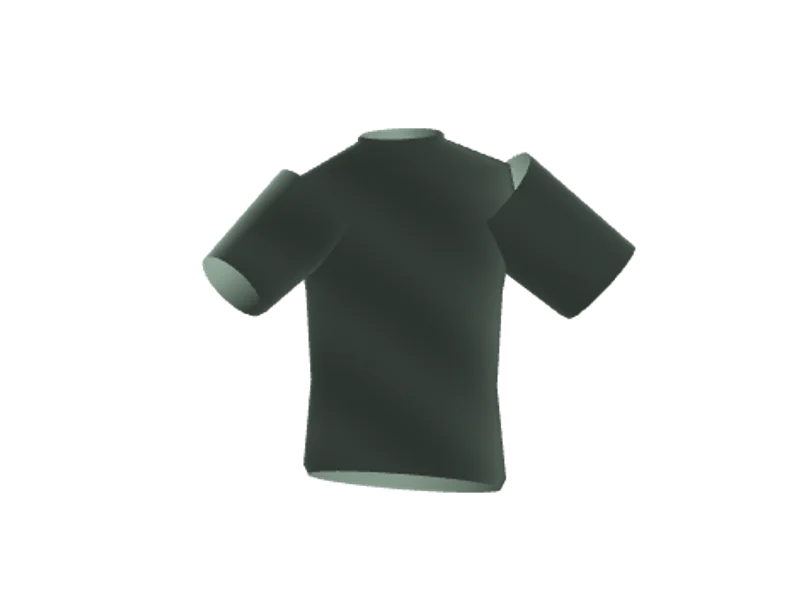 Procedural demonstration garment in sage cotton