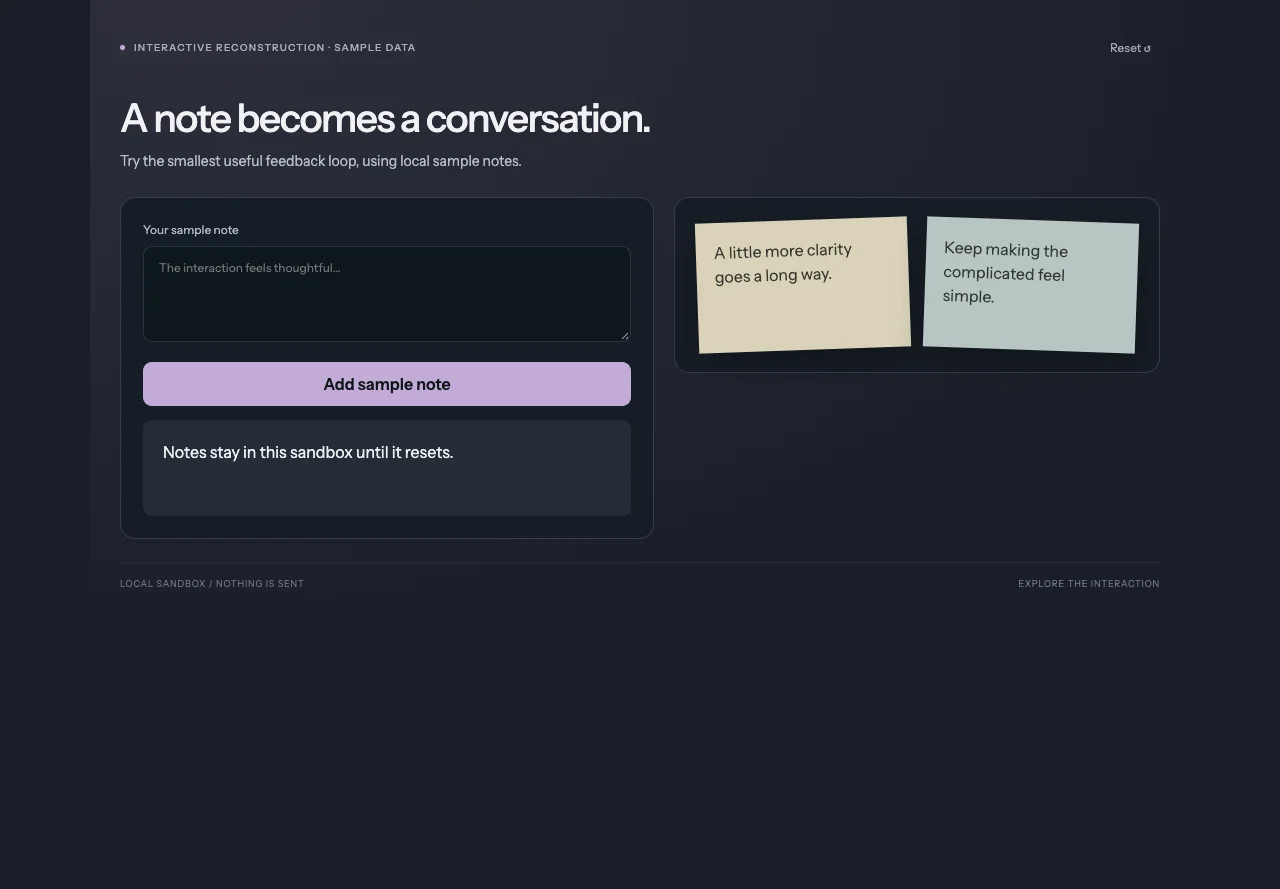 Glaze - interactive reconstruction preview