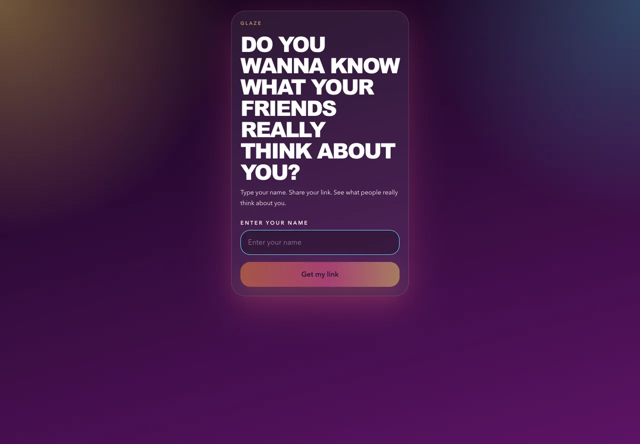 Glaze - public project screenshot